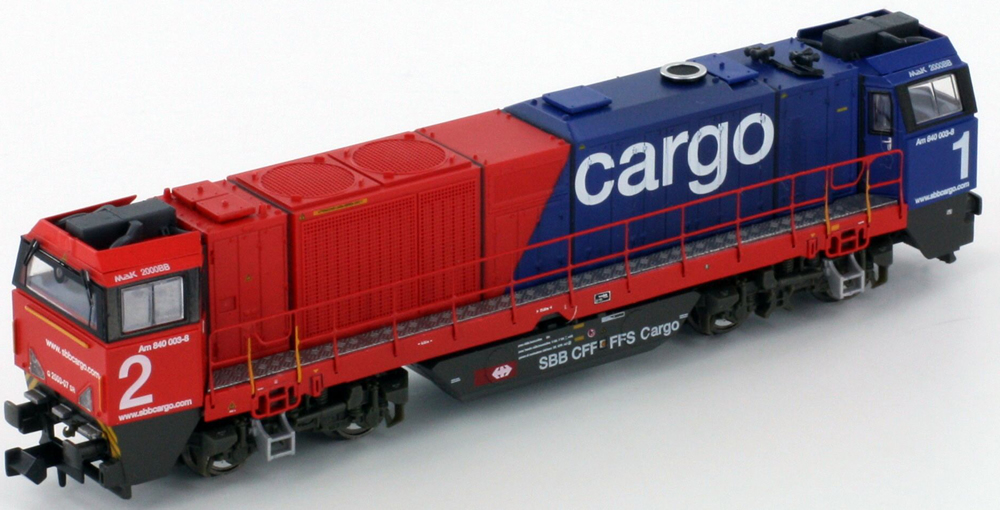 Kato HobbyTrain Lemke H2951-1 - Diesel Locomotive AM840 CARGO of the SBB